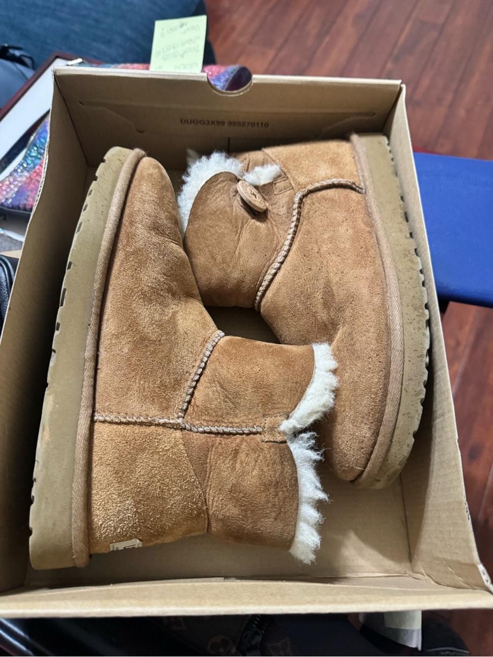 UGG Chestnut Mini Bailey Button Ankle Boots